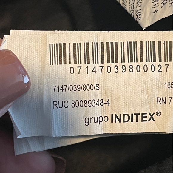 Zara Black Button Front Women's Jean Skort Small - Picture 7 of 8